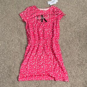 Calvin Klein Kids Bright Pink Casual Dress